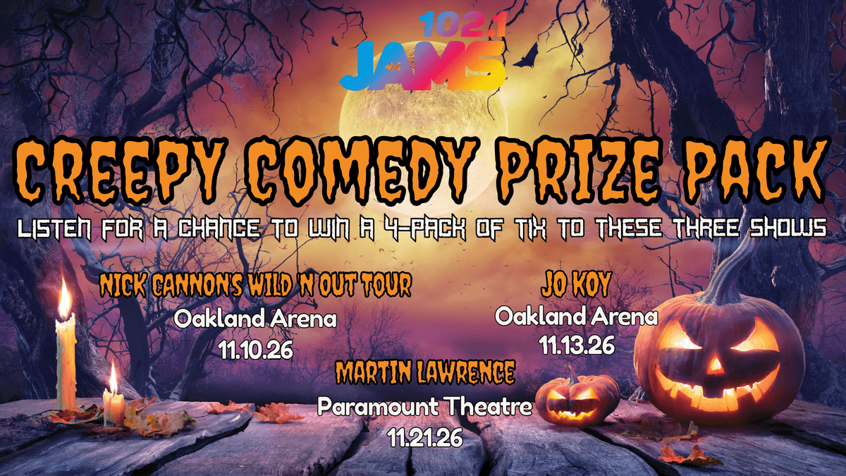 Listen for your chance to win our Creepy Comedy Prize Pack