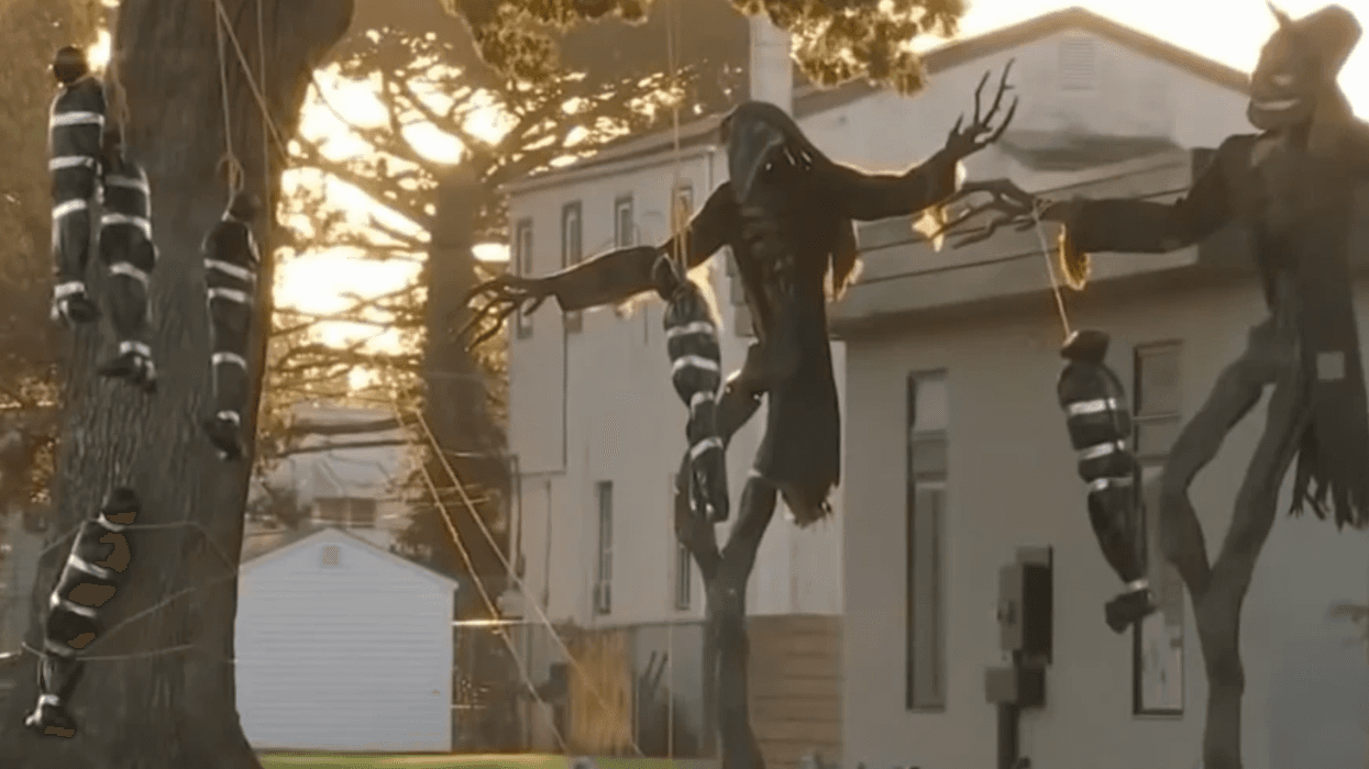 NAACP calls on Bucks County resident to take down hanging Halloween display