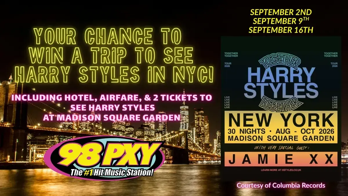 PXY: Your chance to win a trip to see Harry Styles in NYC on 9/9
