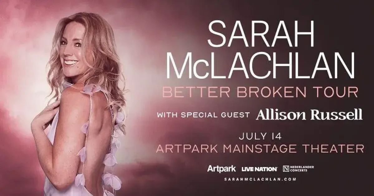 Kiss: Your chance to win tickets to Sarah McLachlan at Artpark Main Stage Theater 7/14