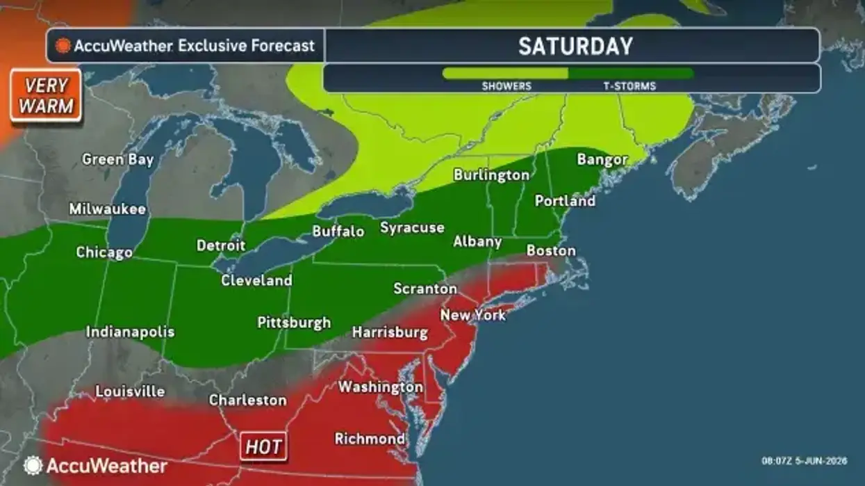 Showers and storms Saturday before drier and warmer weather takes hold early next week