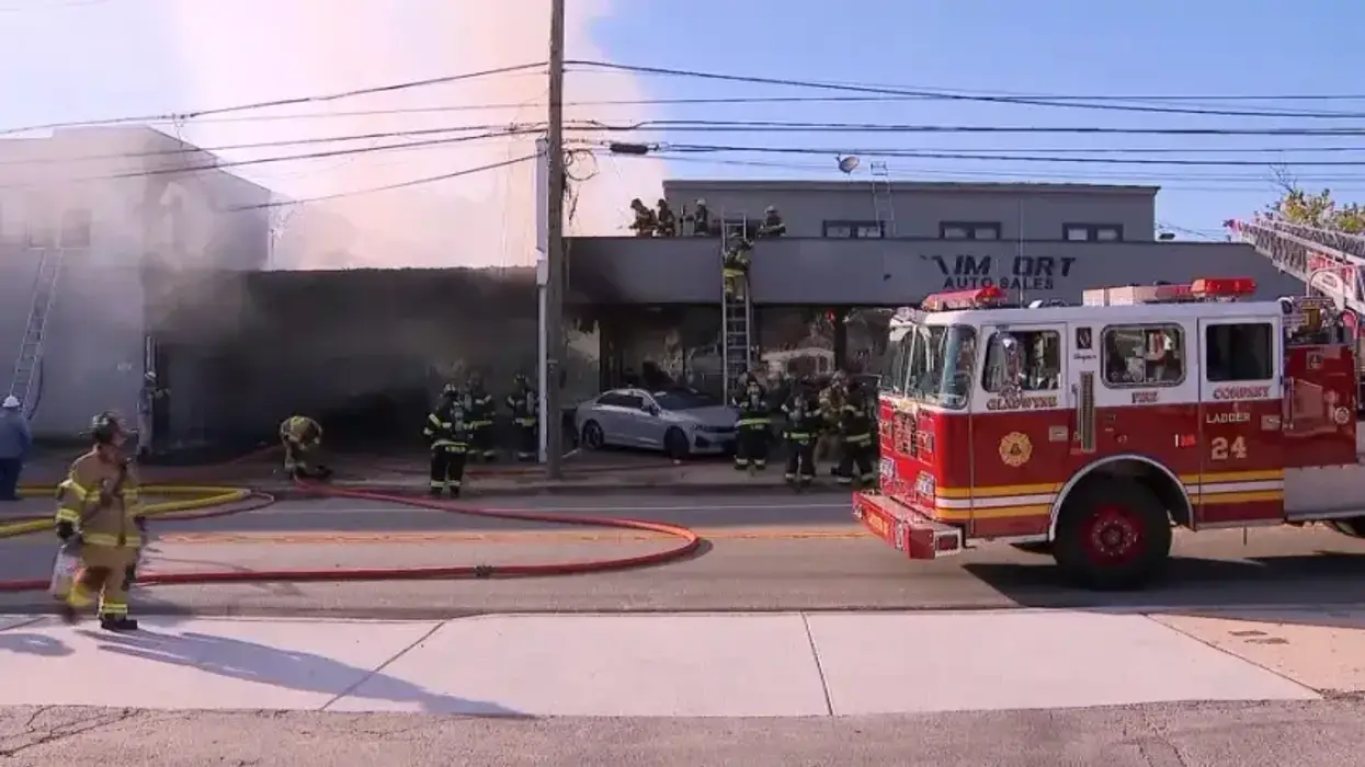 Fire tears through car dealership in Montgomery County