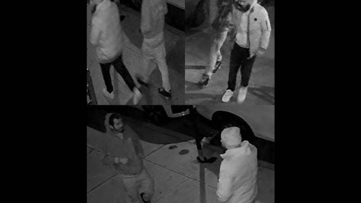 Images released by the NYPD showing the two suspects wanted in connection to a robbery and rape in Brooklyn on Saturday.