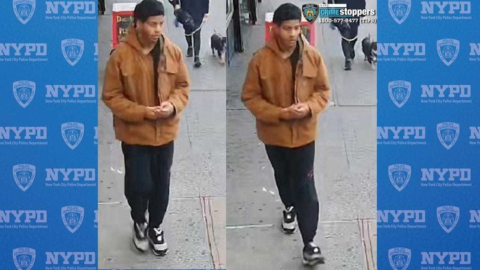 Images show the suspect around the time of the robbery at an East Village bar
