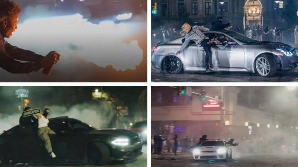 Images taken the night of Sept. 21, 2024, distributed to news media