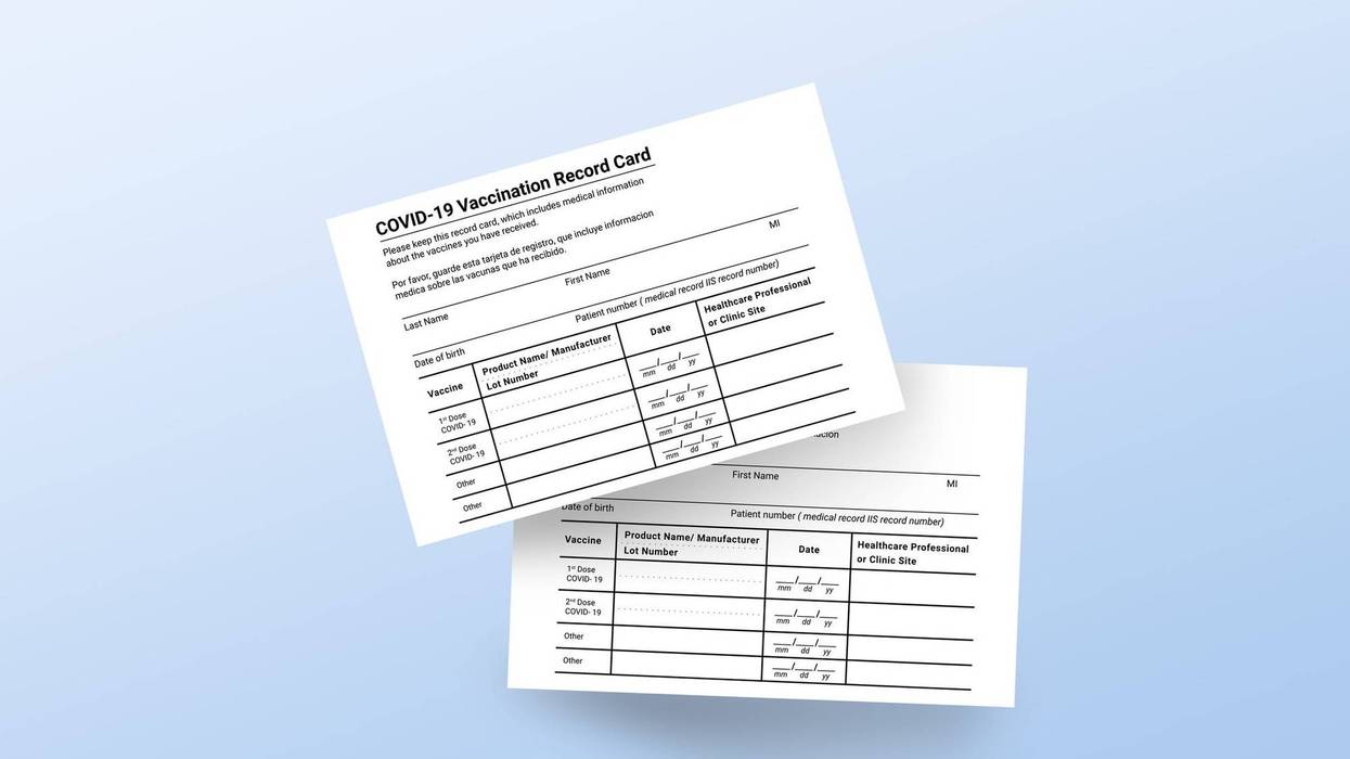 Immune passport or certificate for travel concept. Coronavirus vaccination record card. 2019-ncov Covid-19 Corona Virus - stock photo