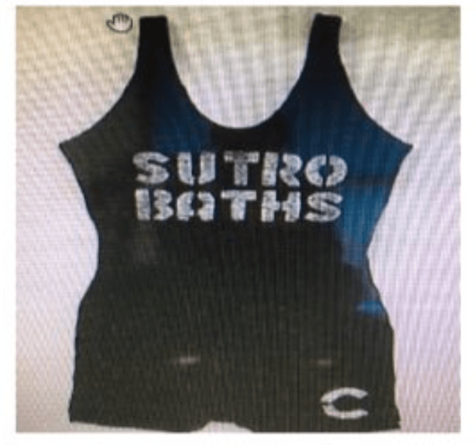 In a U.S. Park Police release, the bathing suit is seen in an undated photo.
