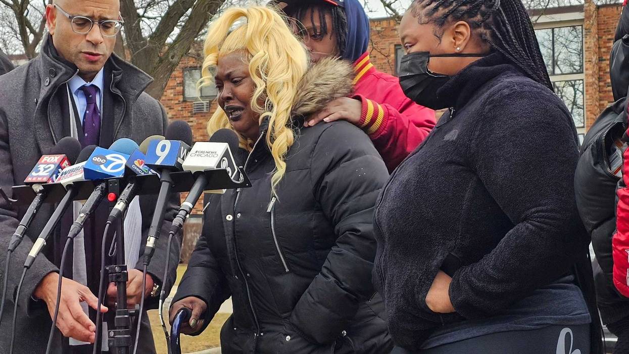 In Carol Stream on Monday, the family of Isaac Goodlow III demanded release of police body camera footage after Goodlow was shot to death by police over the weekend.