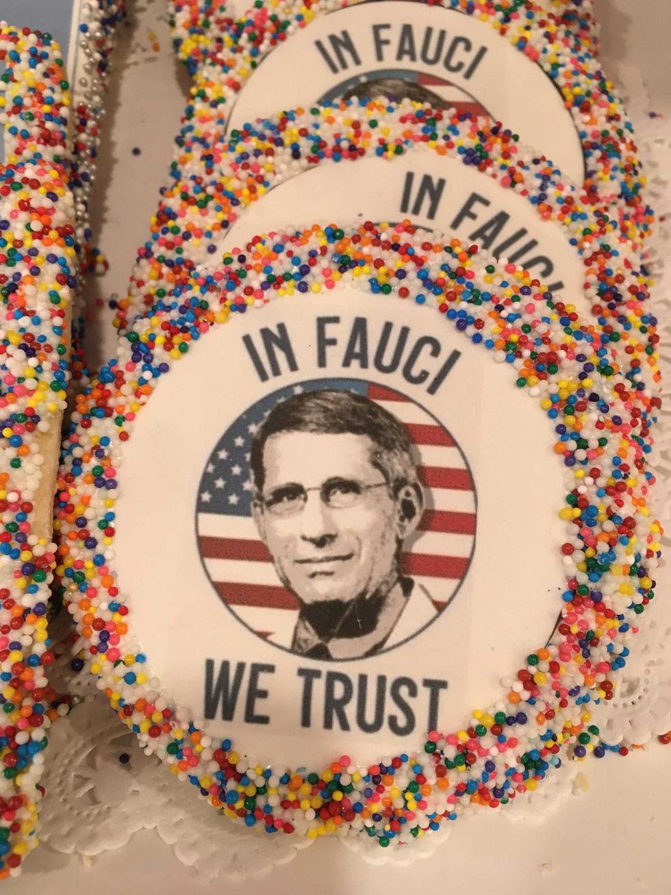 “In Fauci We Trust” cookie