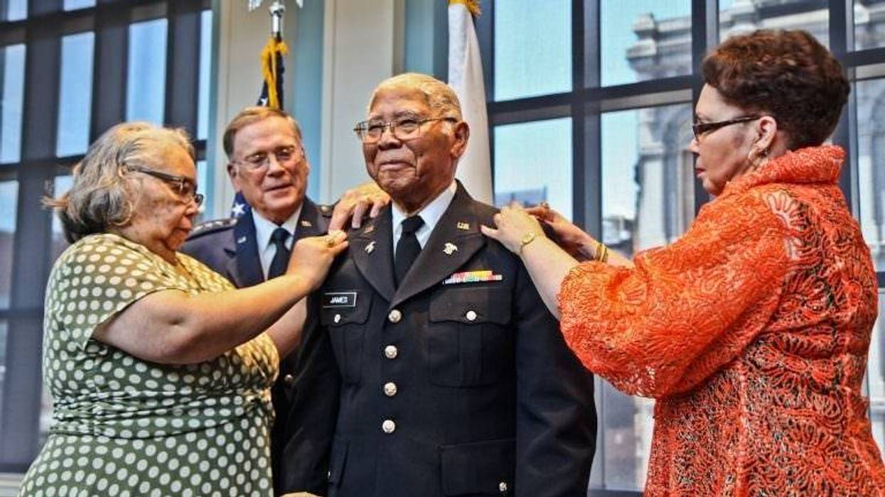 In June of 2018, John E. James Jr. got his officers commission at the Museum of the American Revolution, 75 years after his graduation.