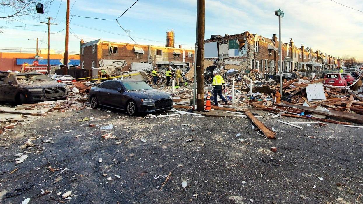 In the early hours of New Year’s Day, investigators say, a gas leak likely caused an explosion on the 3500 block of Miller Street that obliterated three row homes and damaged several others.