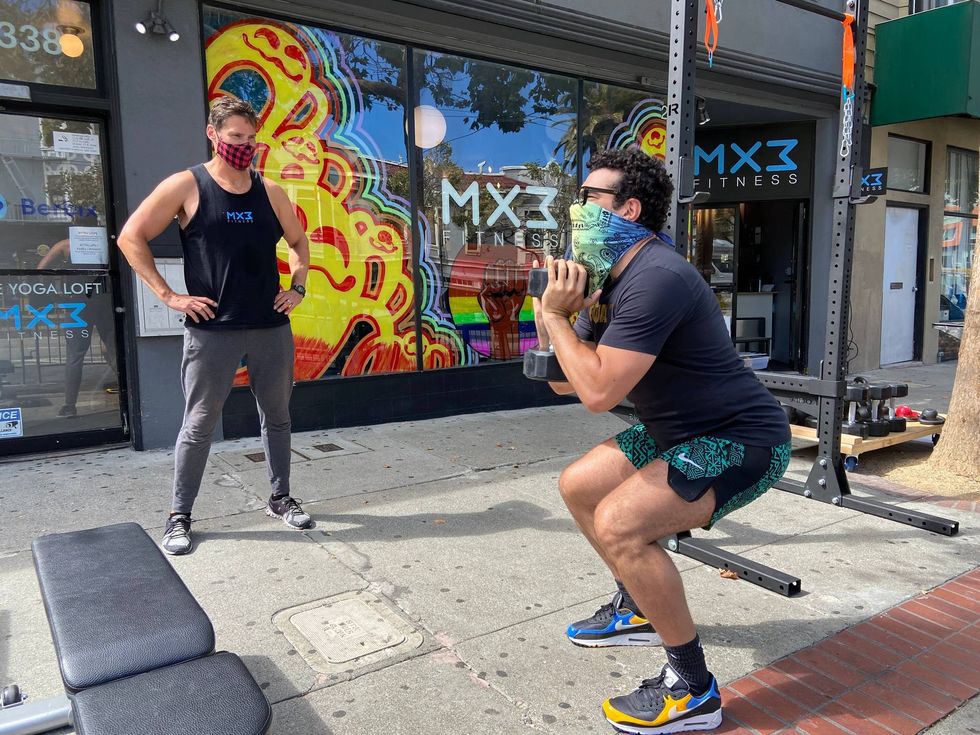 In the restrictive purple tier, gyms can operate outdoors with modifications.