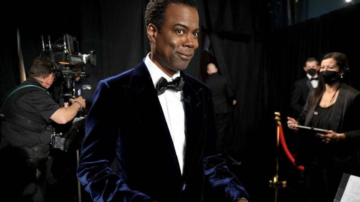 In this handout photo provided by A.M.P.A.S., Chris Rock is seen backstage during the 94th Annual Academy Awards at Dolby Theatre on March 27, 2022 in Hollywood, California.