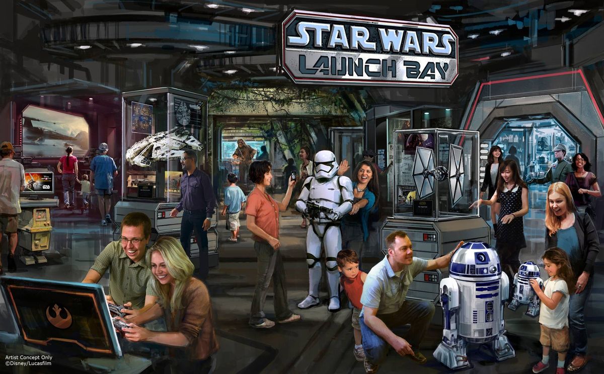 In this handout photo provided by Disney Parks, the Star Wars Launch Bay coming to Disneyland Resort and Walt Disney World Resort is seen