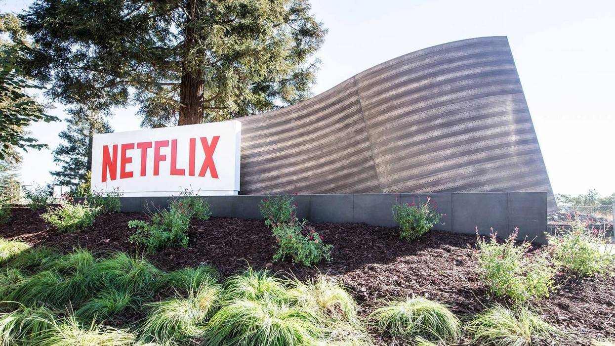 In this handout photo provided by Netflix, is a view of Netflix's headquarters located in Los Gatos on April 20, 2020 in Los Gatos, California.