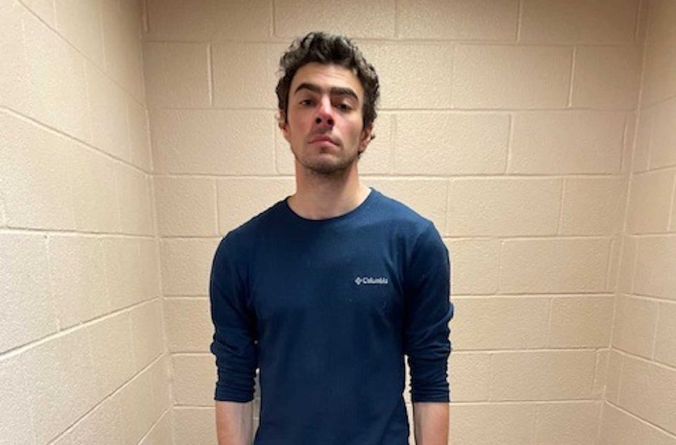 In this handout photo released by the Altoona Police Department, Luigi Mangione is seen in a holding cell after being taken into custody on December 9, 2024 in Altoona, Pennsylvania