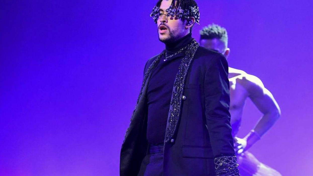 In this image released on October 14, Bad Bunny performs onstage at the 2020 Billboard Music Awards, broadcast on October 14, 2020 at the Dolby Theatre in Los Angeles, CA.