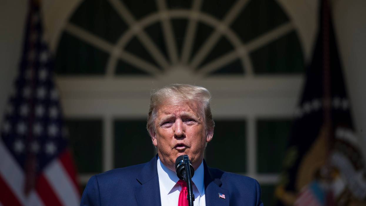 In this July 29, 2019, photo, President Donald Trump speaks before signing H.R. 1327, an act ensuring that a victims' compensation fund related to the Sept. 11 attacks never runs out of money.