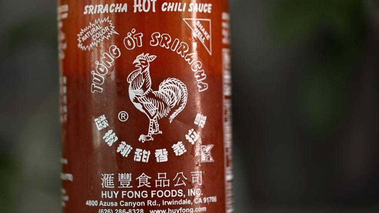 In this photo illustration, a bottle of Huy Fong Foods Sriracha sauce is displayed on June 10, 2022 in San Anselmo, California.