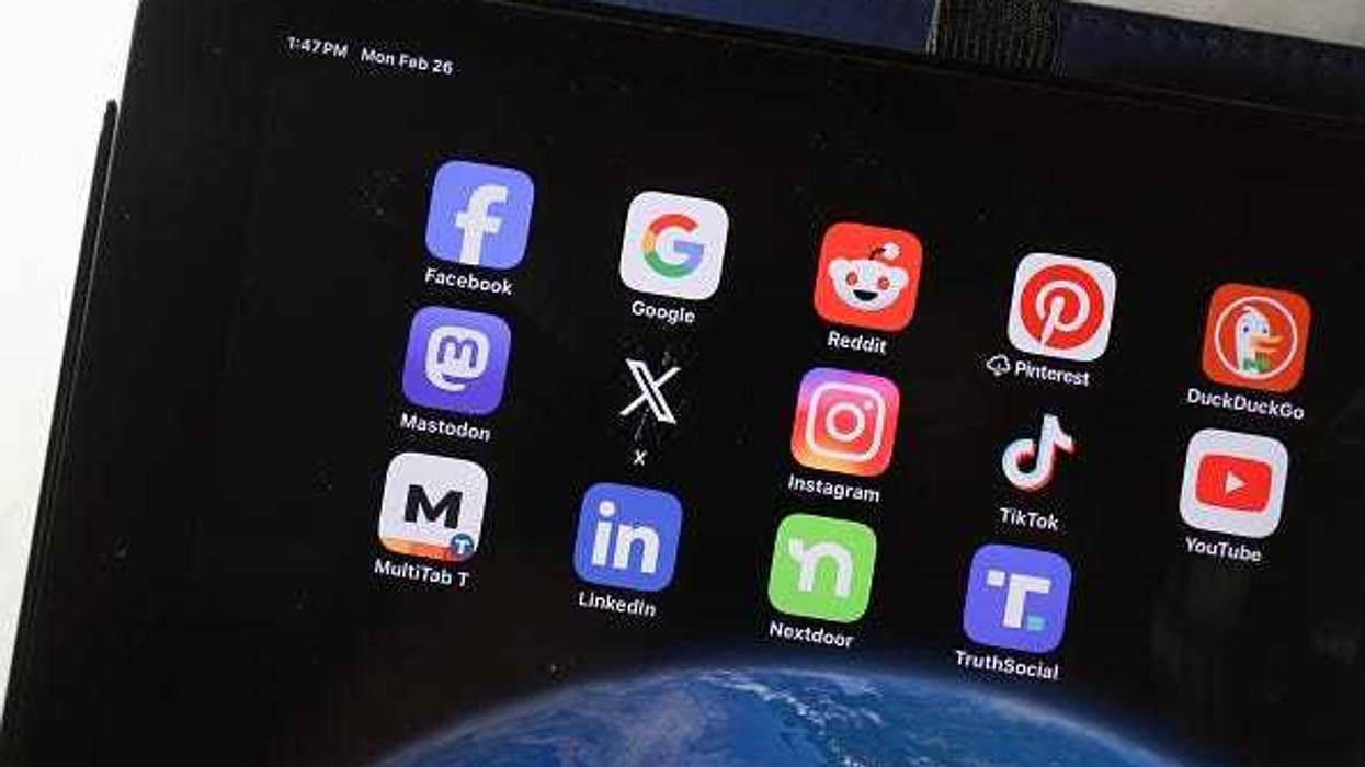In this photo illustration, social media apps are displayed on an iPad on February 26, 2024, in Miami, Florida.
