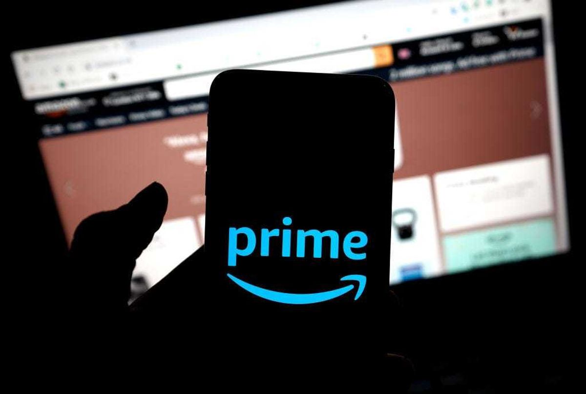 In this photo illustration, the Amazon Prime app is seen on a mobile phone on January 11, 2021 in London, United Kingdom. (Photo by Edward Smith/Getty Images)