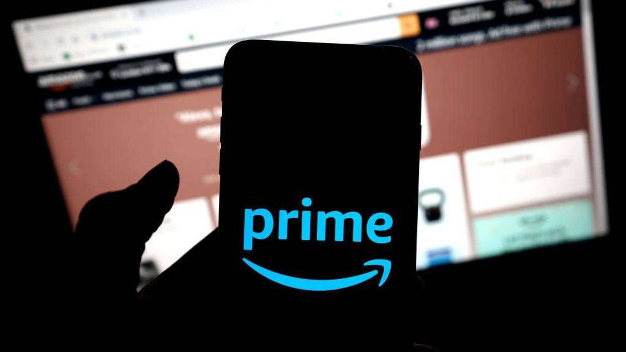 In this photo illustration, the Amazon Prime app is seen on a mobile phone on January 11, 2021 in London, United Kingdom. (Photo by Edward Smith/Getty Images)