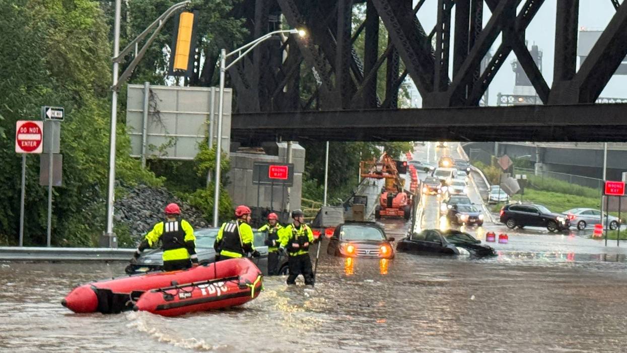 Storms and possible tornadoes pummel the Northeast US, flooding roads and damaging beaches