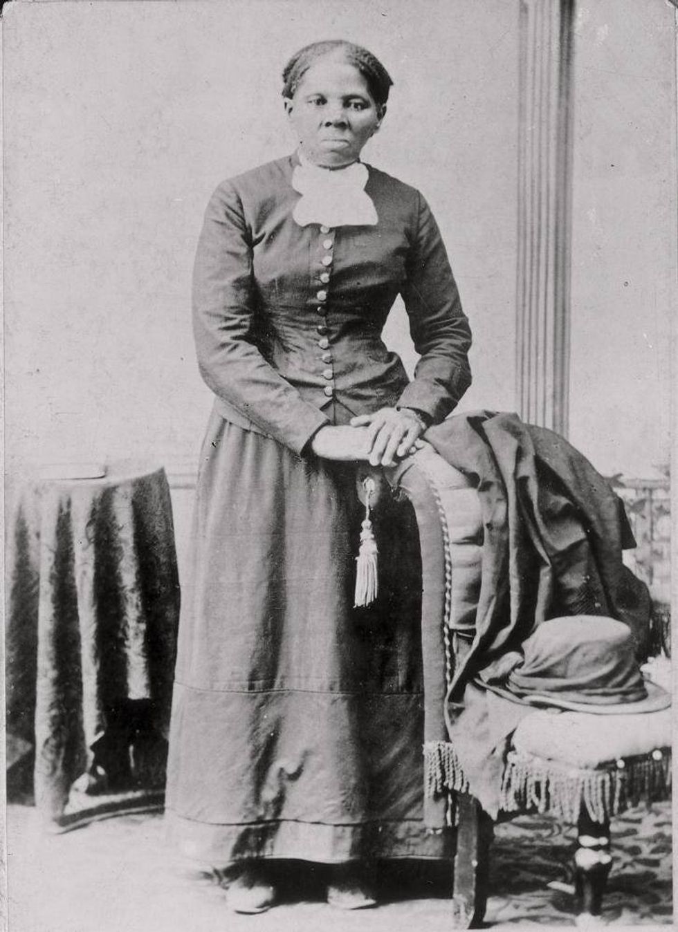 In this photo provided by the Library of Congress, Harriet Tubman in seen in a photograph dating from 1860-75.