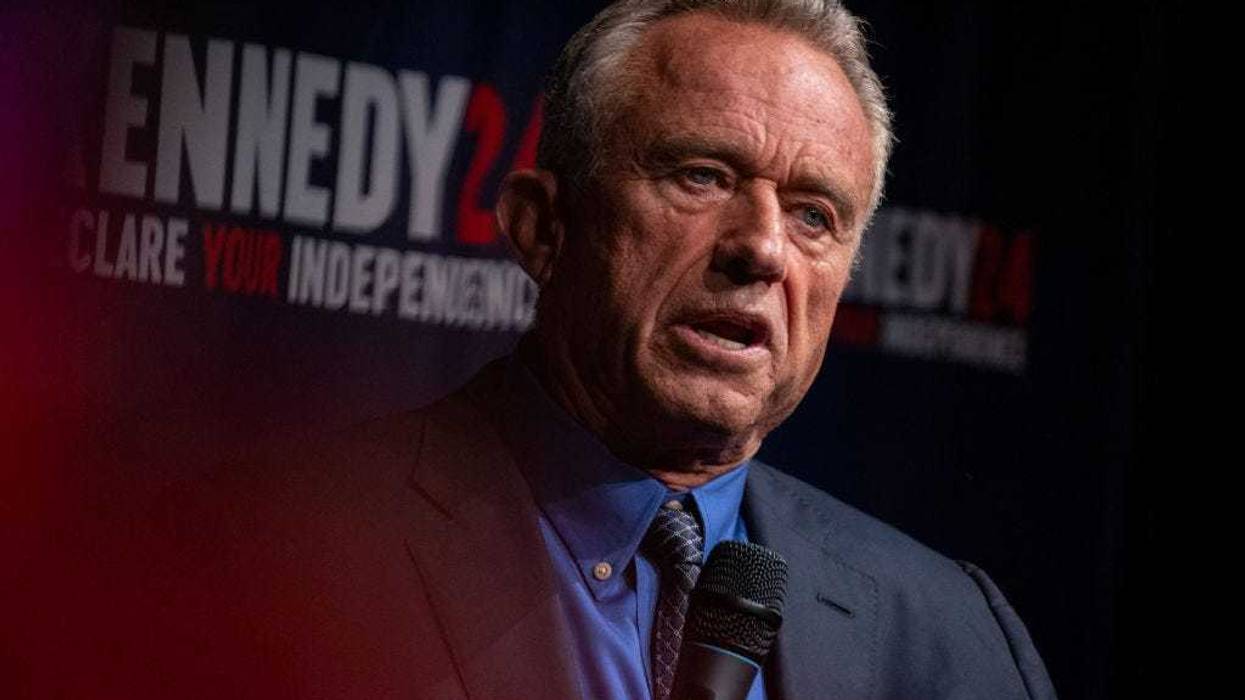 Independent presidential candidate Robert F. Kennedy Jr. speaks during a campaign event "Declare Your Independence Celebration" at Adrienne Arsht Center for the Performing Arts of Miami-Dade County on October 12, 2023 in Miami, Florida. Miami is the first stop of three that Robert F. Kennedy Jr. will do in Florida with his Declare Your Independence Celebration event, announcing that he dropped his Democratic bid for president and will run as an independent candidate. (Photo by Eva Marie Uzcategui/Getty Images)