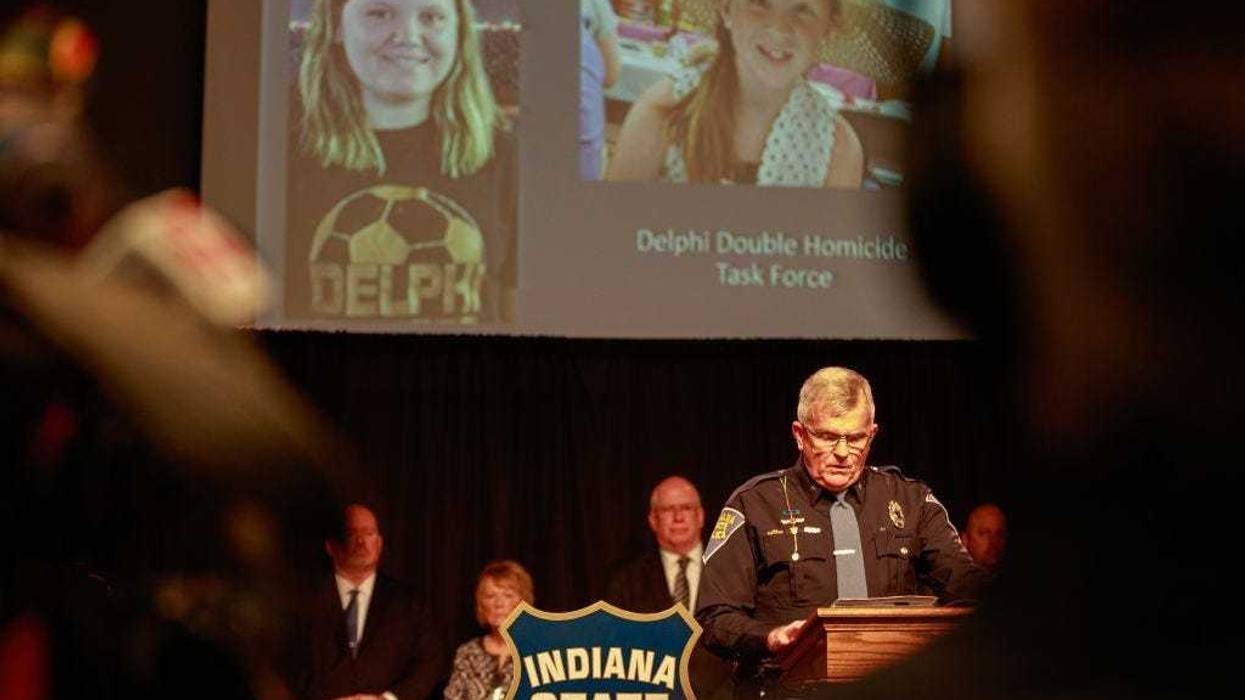 Indiana state police news conference on murder case