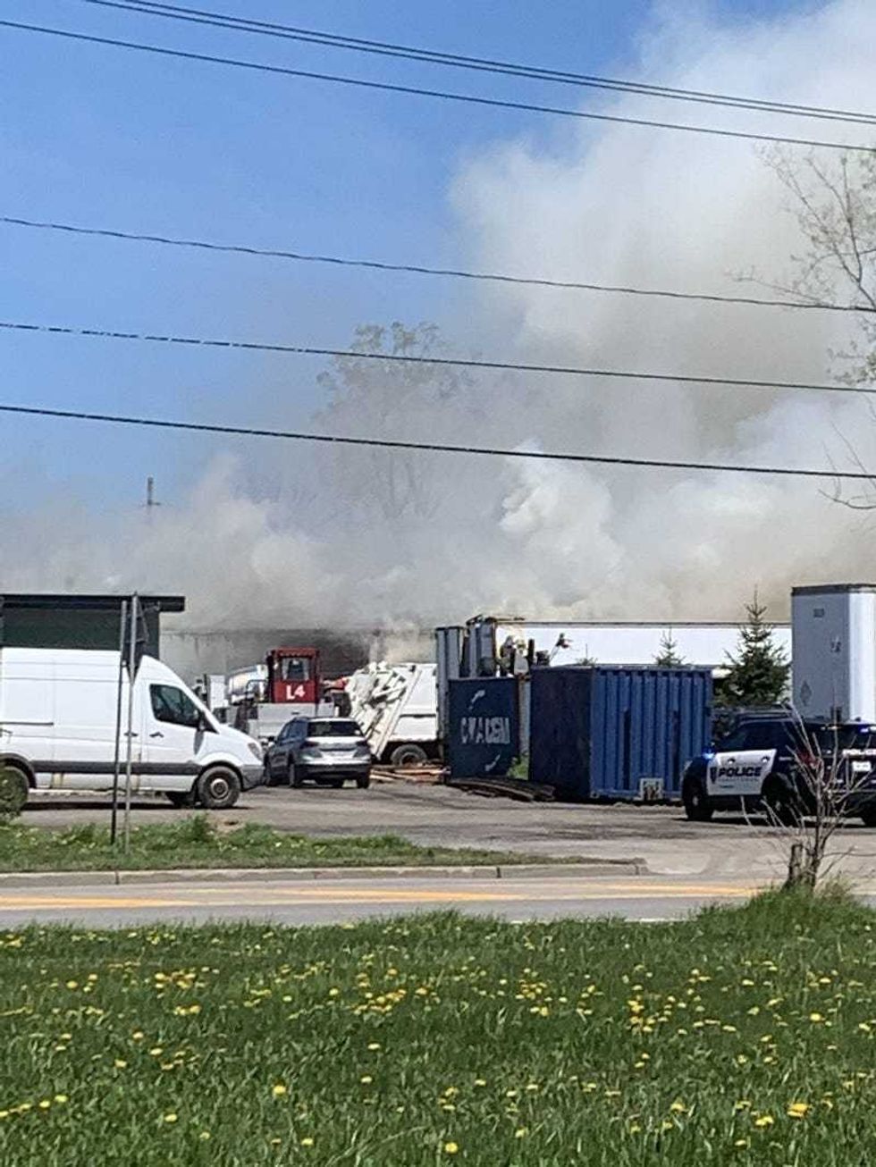 Industrial fire
