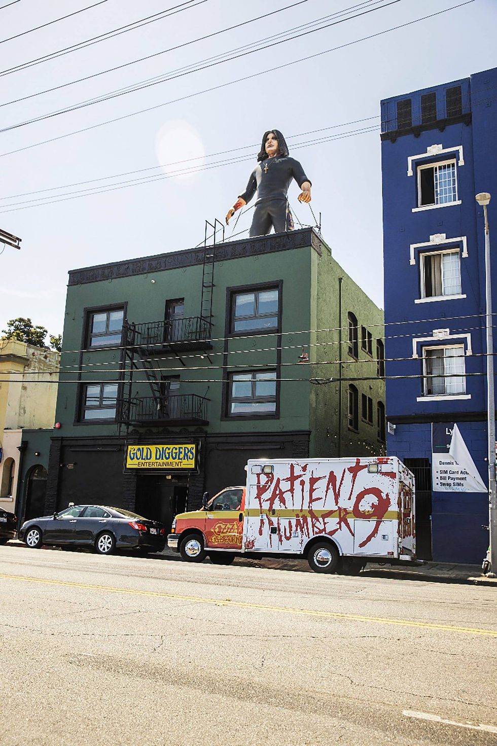 Inflatable Ozzy - Gold Diggers, Hollywood, CA