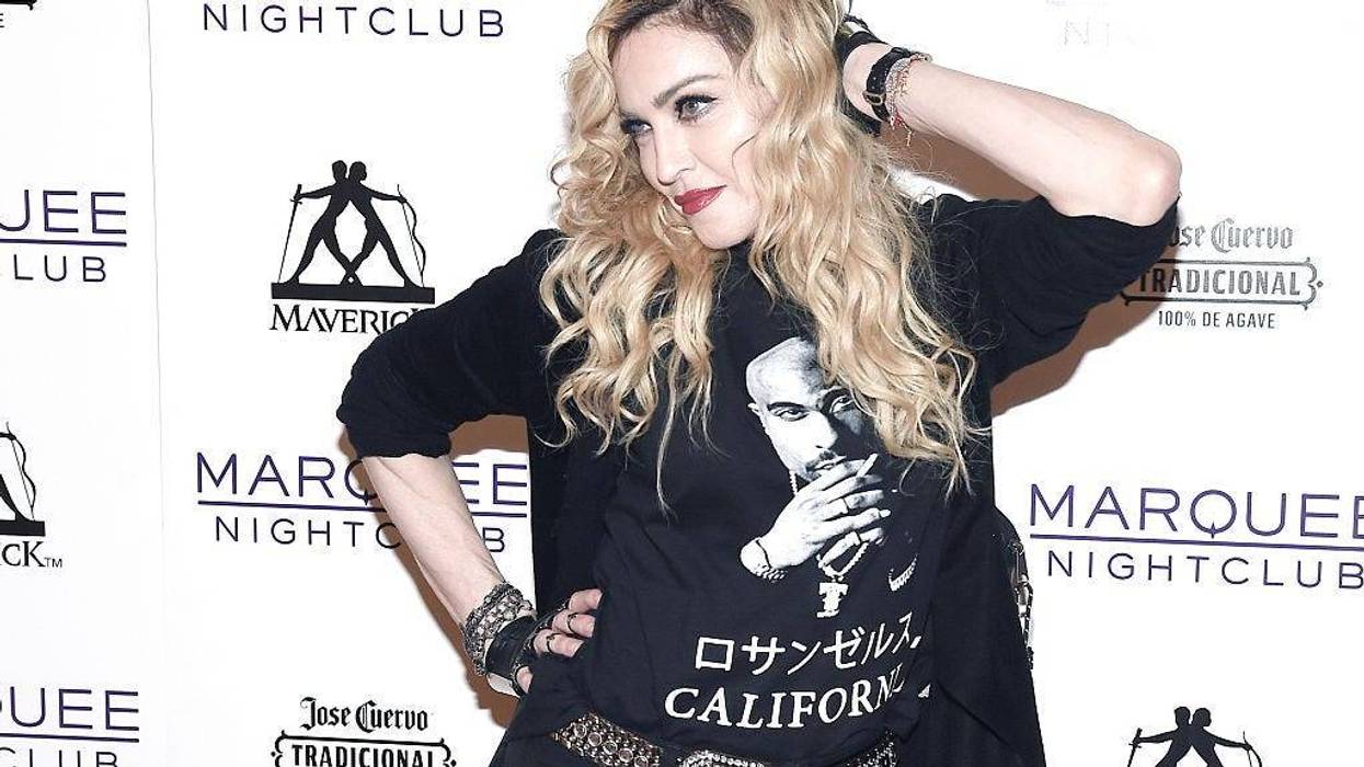 inger Madonna arrives at the Marquee Nightclub at The Cosmopolitan of Las Vegas to host an after party for her Rebel Heart Tour concert stop on October 25, 2015 in Las Vegas, Nevada.