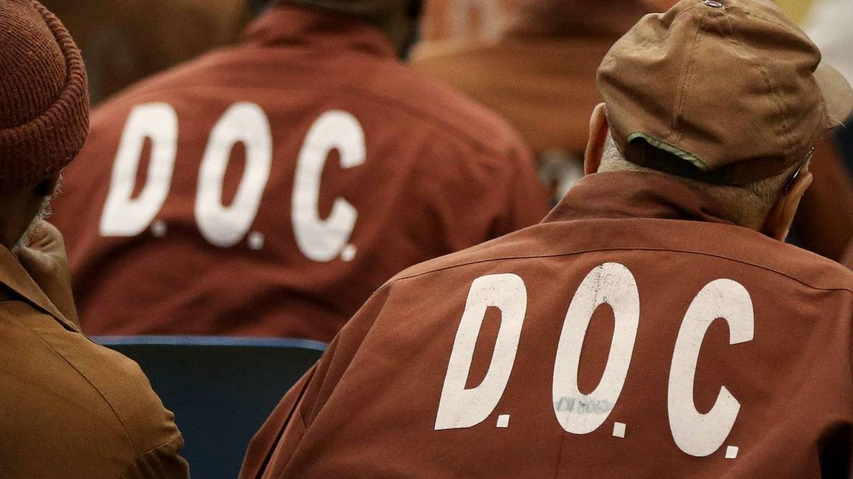 Inmates in prison