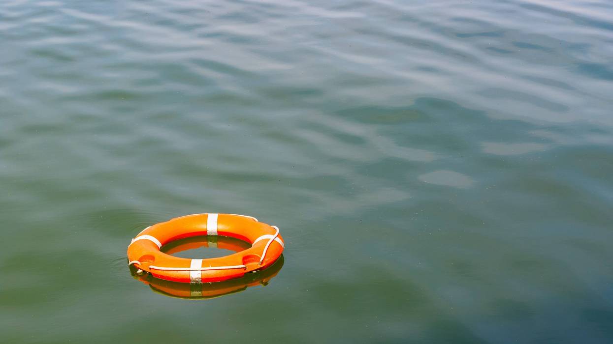 Inner Tube on Lake
