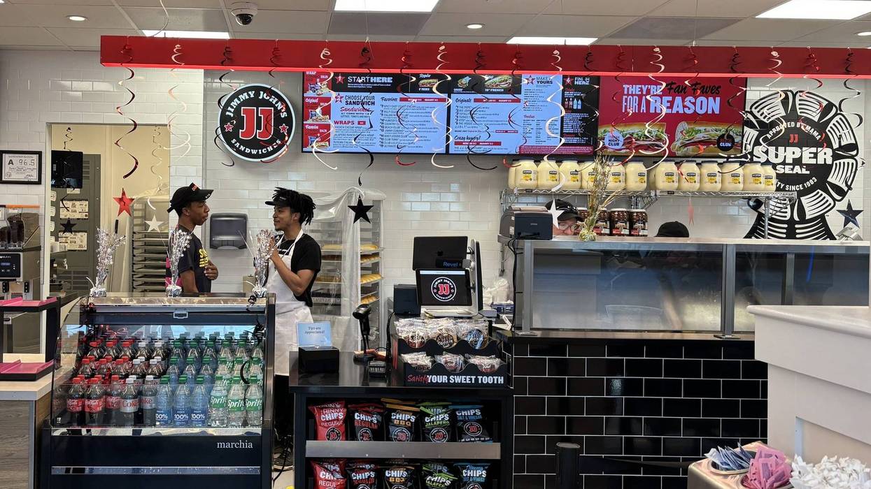 Inside a Jimmy John's location