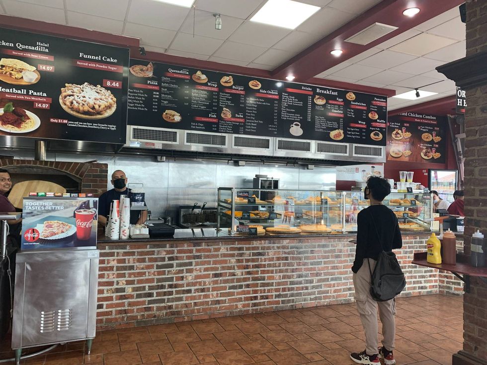 Inside a restaurant on the Jersey Shore on Memorial Day weekend, 2021.