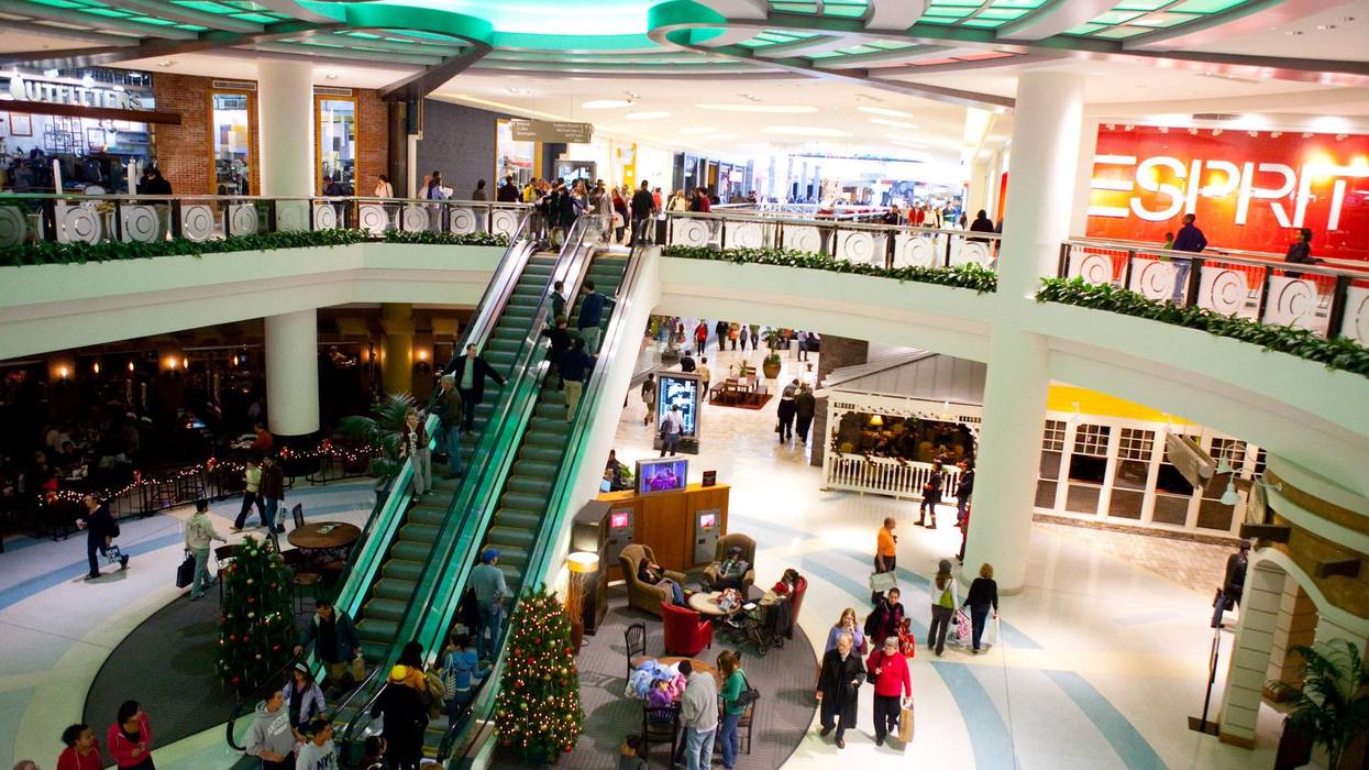 Inside center of a mall