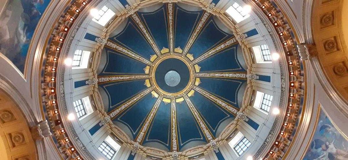 Inside Minnesota State Capitol dome