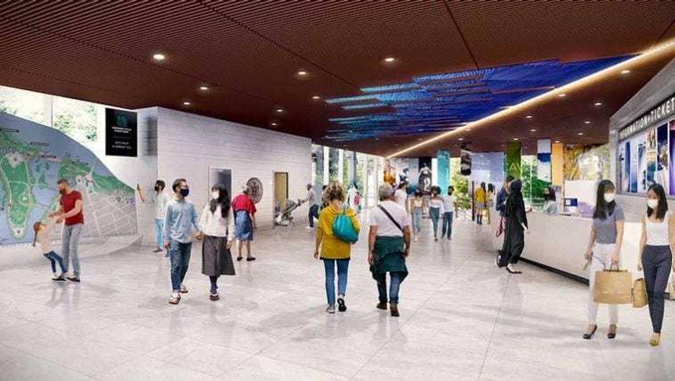 Inside new Visiotrs Center