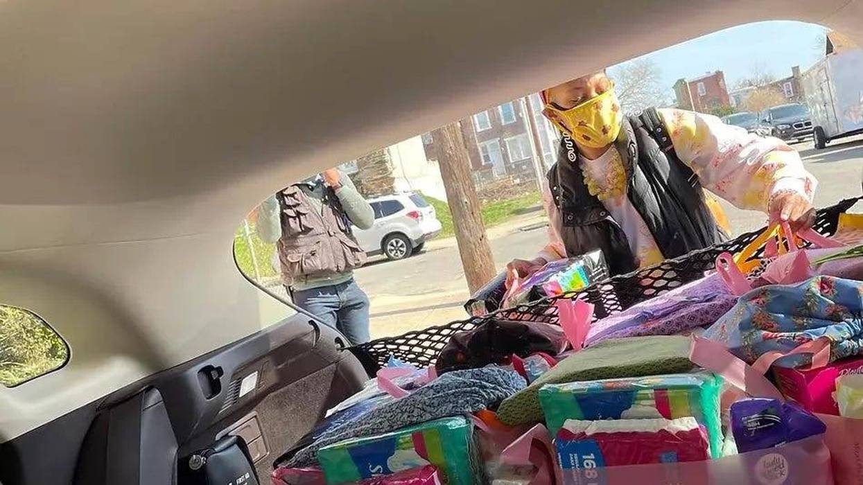 Inside the No More Secrets Mobile Menstrual Health Unit.