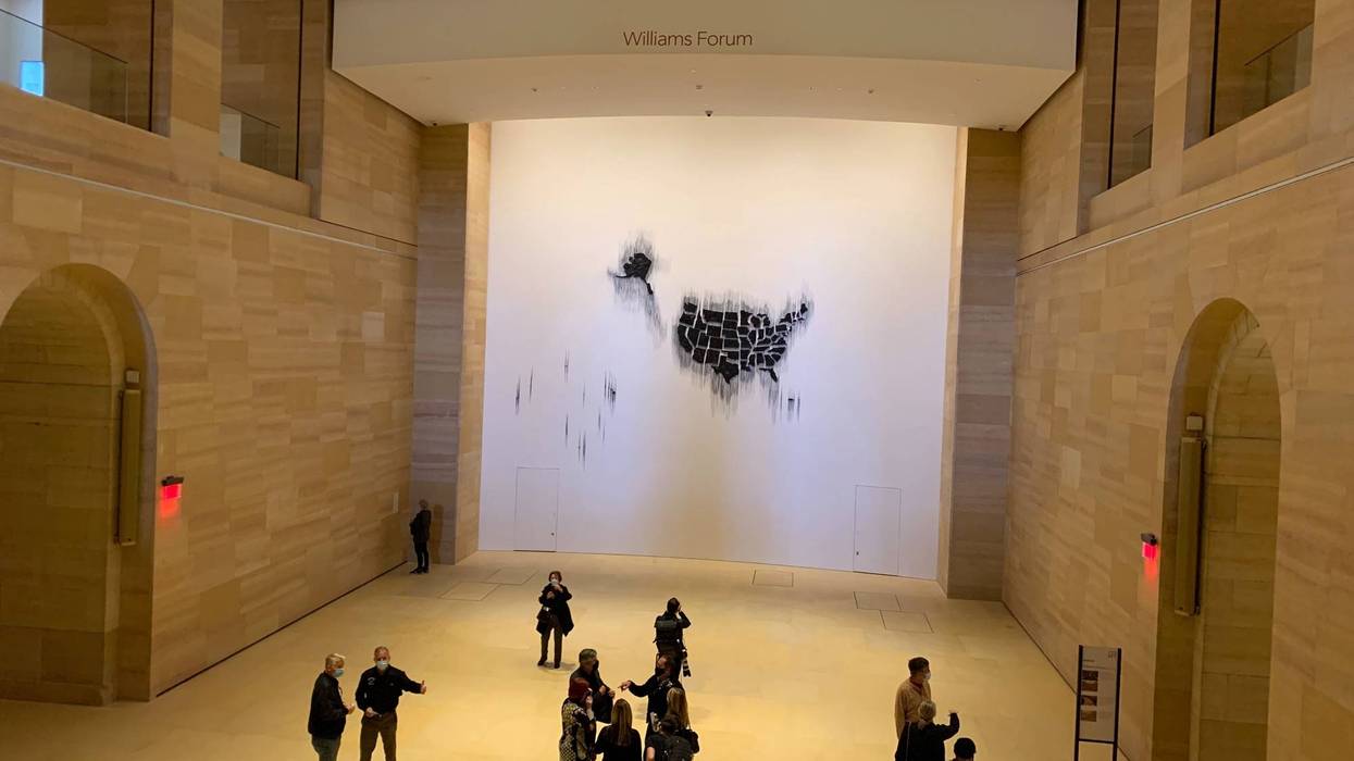 Inside the renovated core space in the Philadelphia Museum of Art.