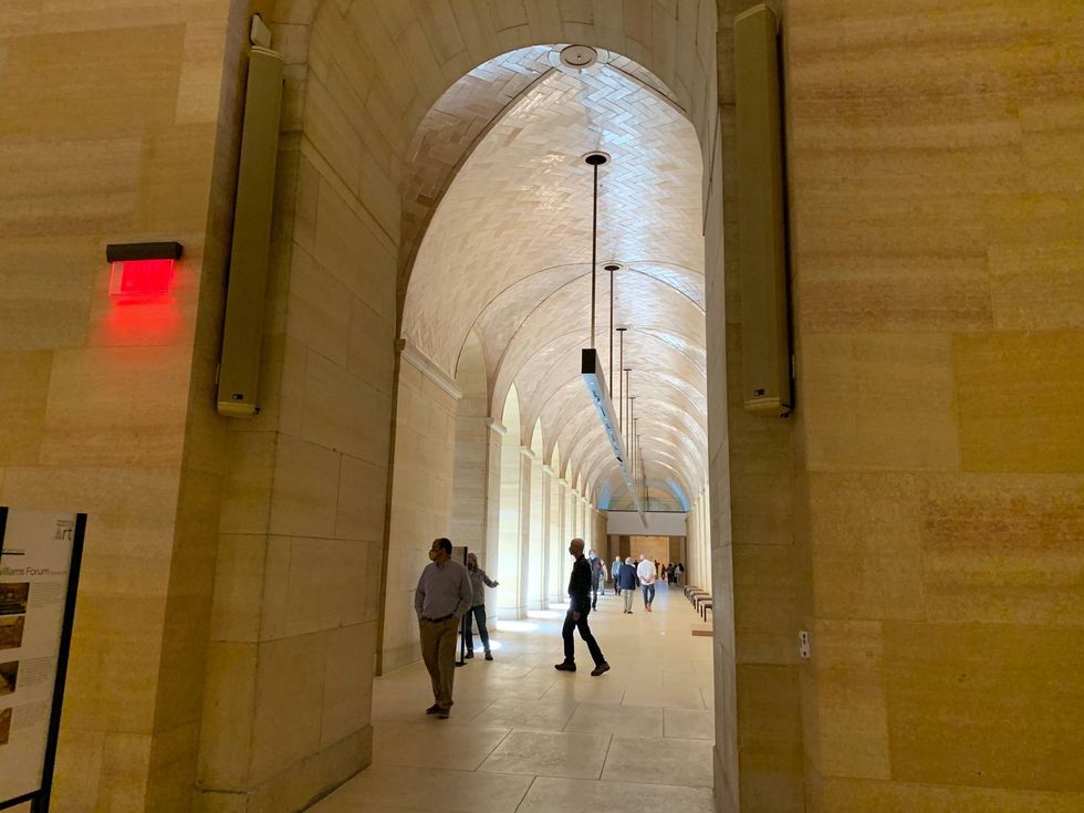 Inside the renovated core space in the Philadelphia Museum of Art.