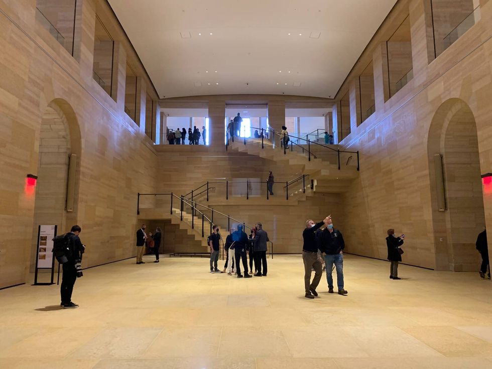 Inside the renovated core space in the Philadelphia Museum of Art.