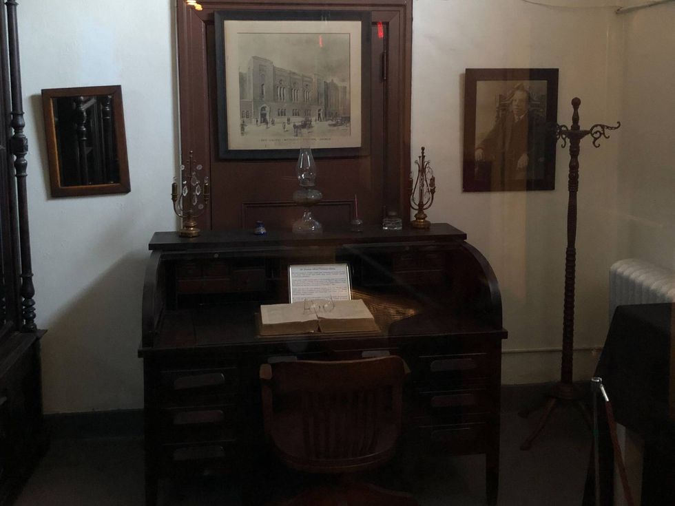 Inside Tindley Temple United Methodist Church.