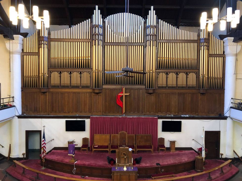Inside Tindley Temple.