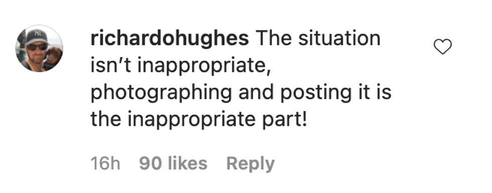 Instagram comment