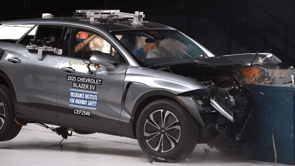 Insurance Institute for Highway Safety Crash Tests Chevy Blazer EV