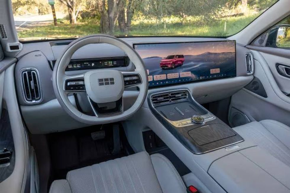 Interior features thirty inch touch screen