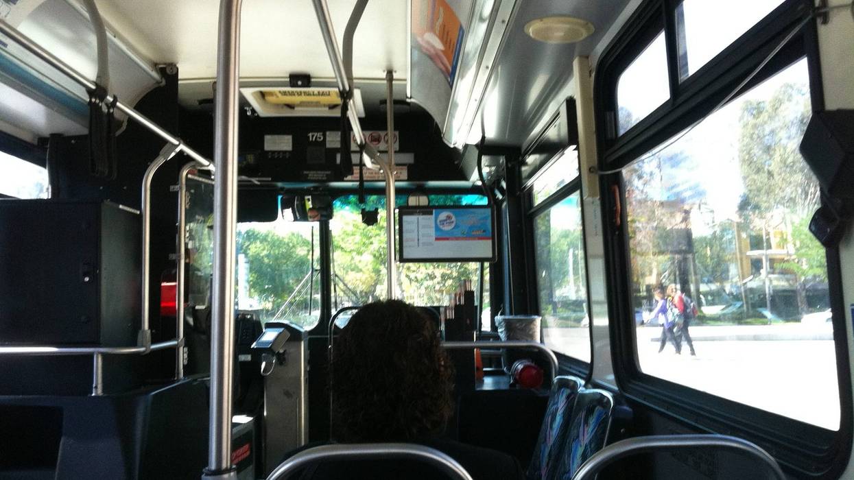 interior of bus